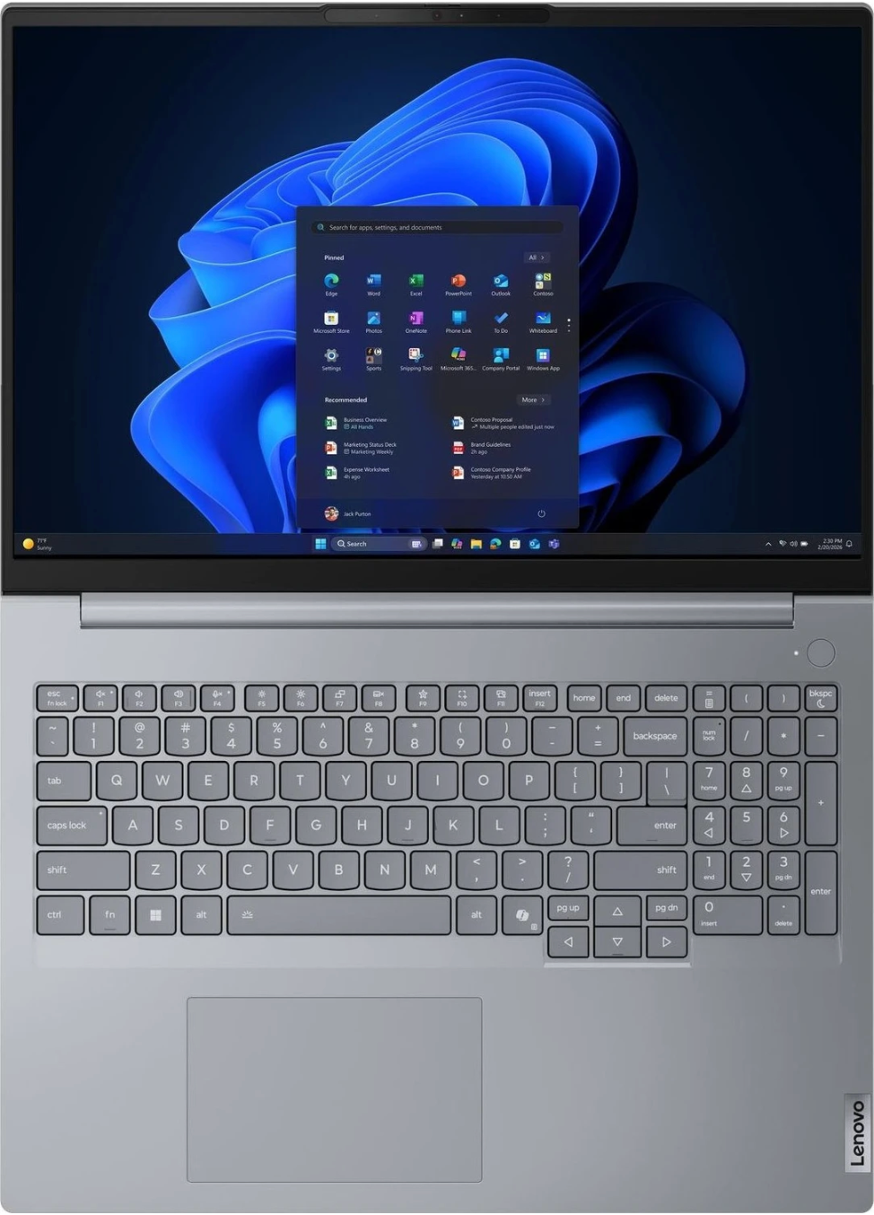 Lenovo ThinkBook 16 G9 AHP, 16", AMD Ryzen 7 250, 32 GB, 1TB SSD, Win 11 Pro, Grau