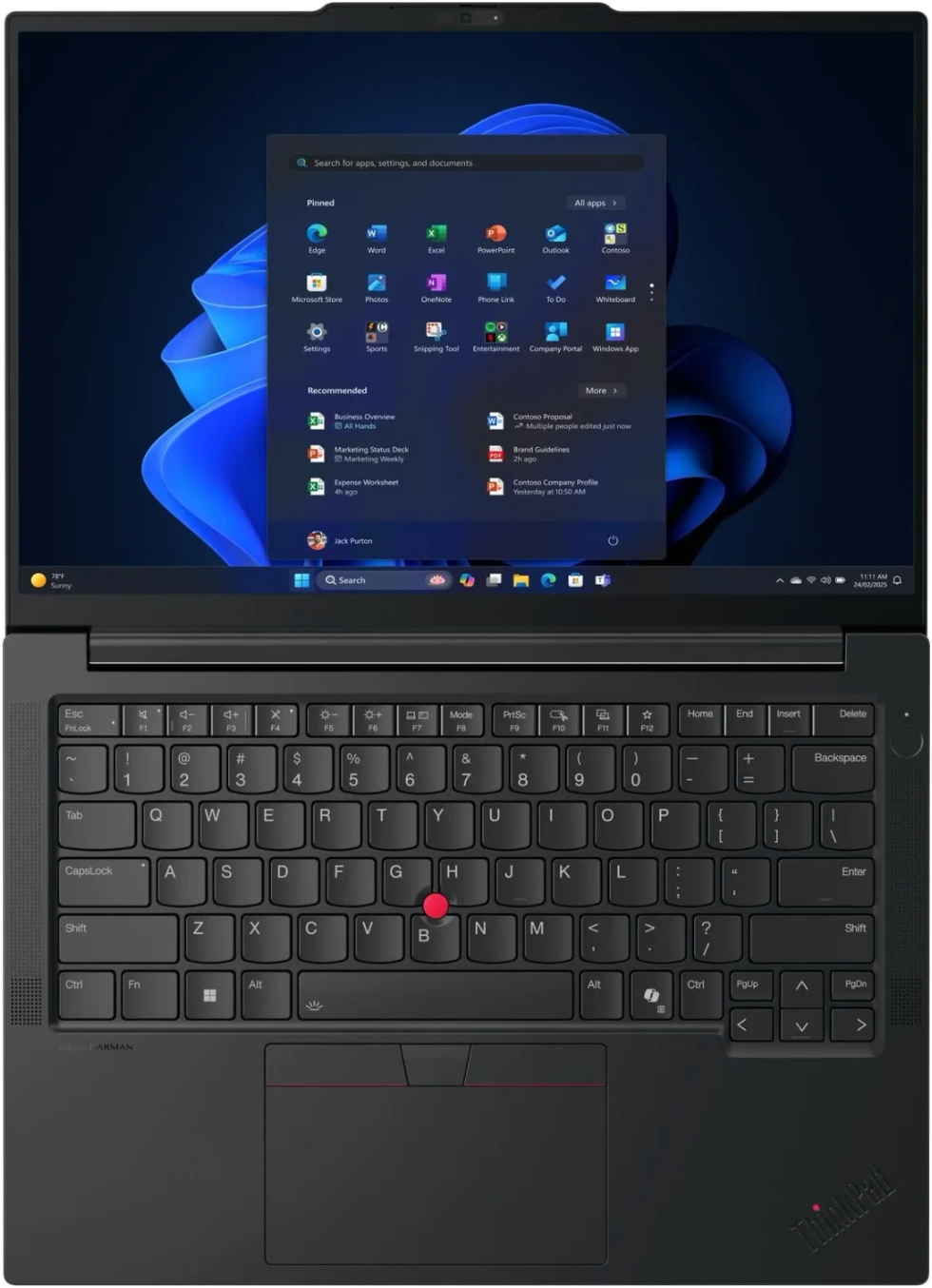 Lenovo ThinkPad E14 Gen 7, 14", AMD Ryzen 7 250, 32 GB, 1 TB SSD, Win 11 Pro, Schwarz