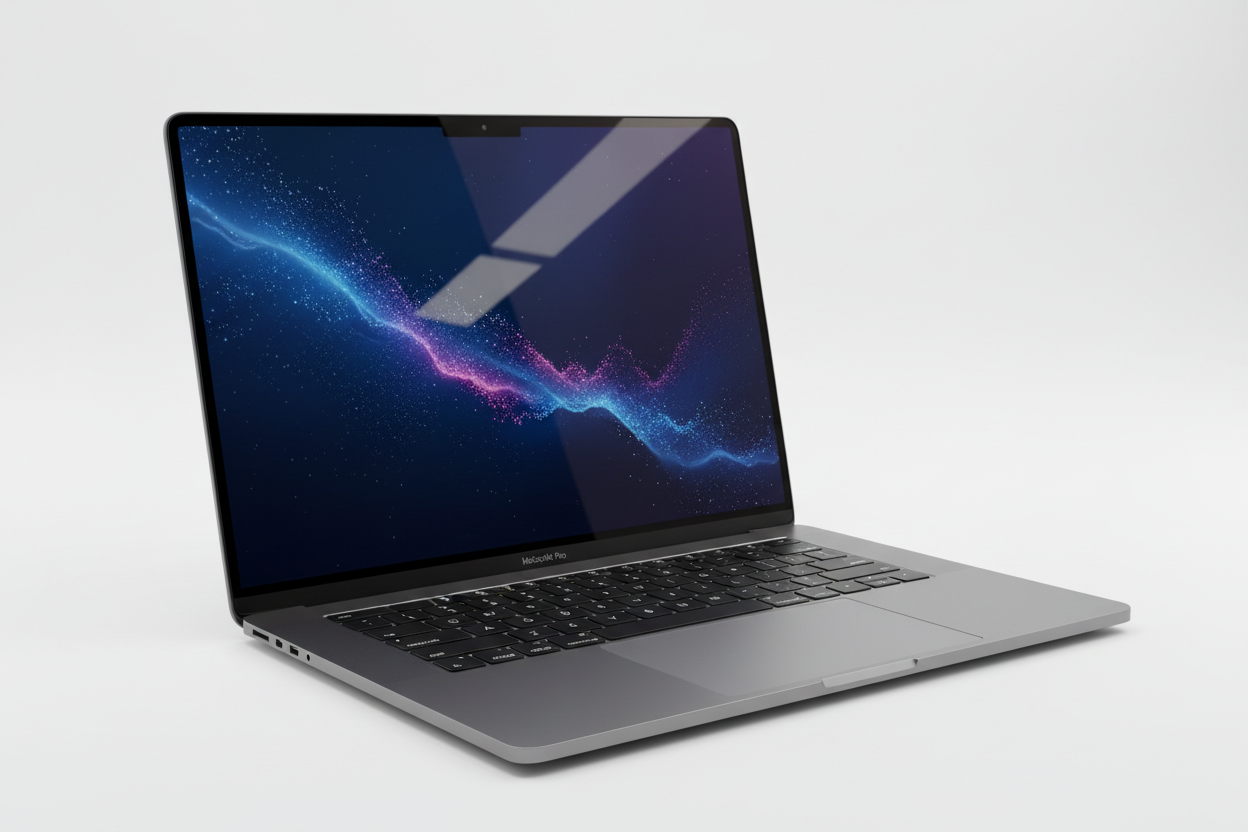 A ultrarealostic macbook m4 