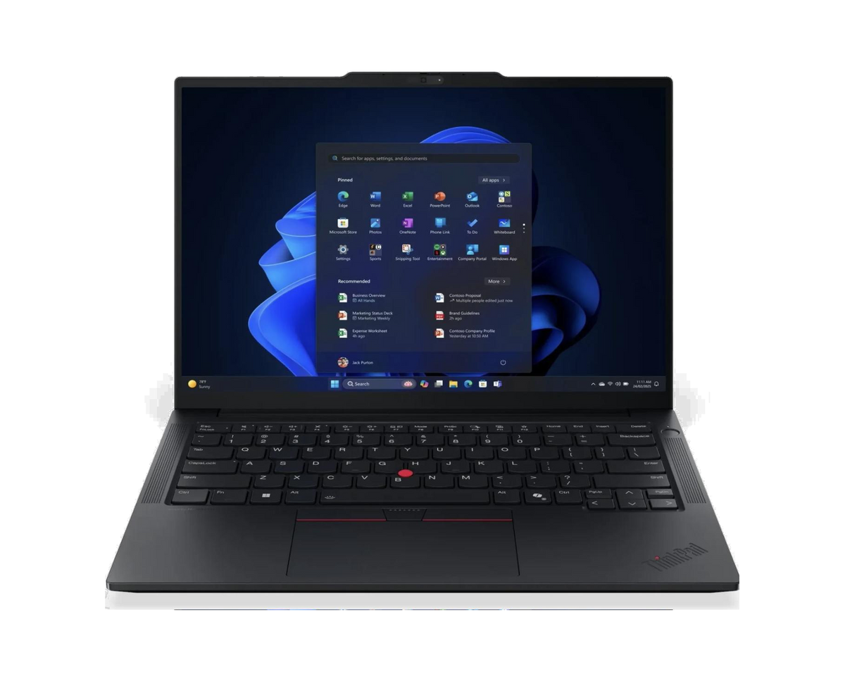 Lenovo ThinkPad E14 Gen 7 (AMD) – Frontansicht, geöffnet