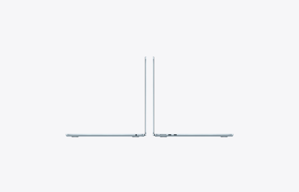 Apple MacBook Air 13" M5 Himmelblau – Seitenansicht